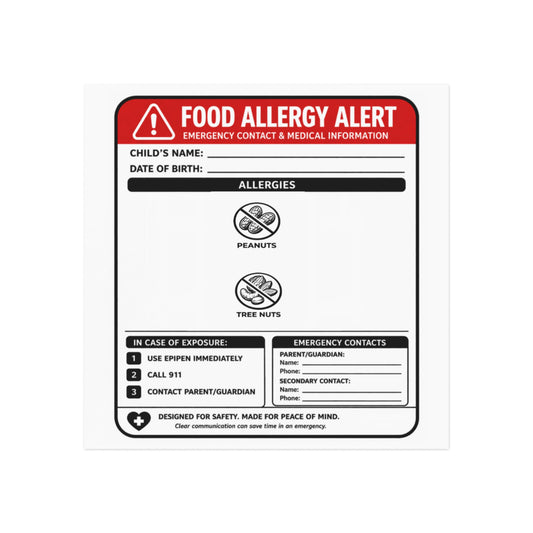 Food Allergy Alert Magnet Layout 1